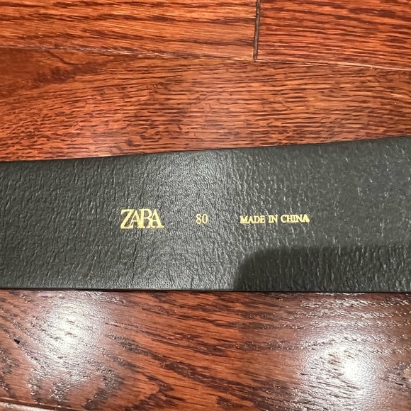 BNWT ZARA Velvet Belt With Gold Buckle Size 30 - Picture 10 of 11